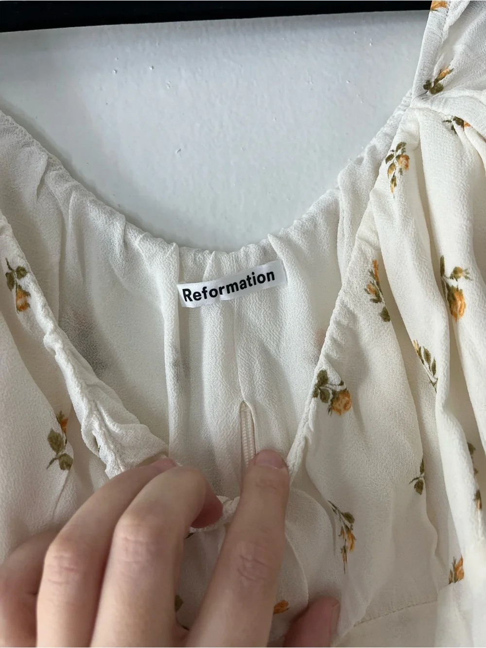 Reformation sheer cream